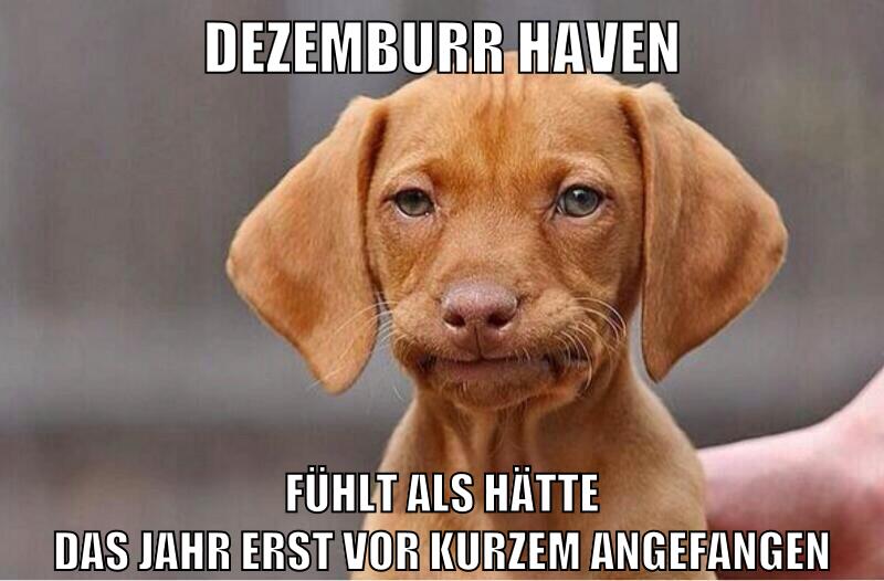 dezemburr haven fühlt als hätte das jahr erst vor kurzem angefangen
