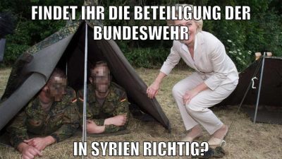 findet ihr die beteiligung der bundeswehr in syrien richtig?