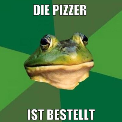 Die Pizzer ist bestellt