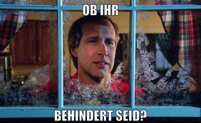 ob ihr behindert seid?