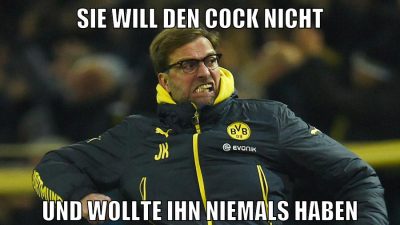 sie will den cock nicht und wollte ihn niemals haben