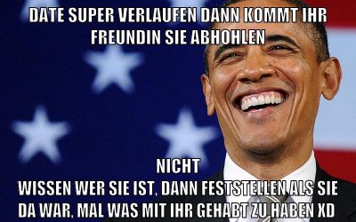 date super verlaufen dann kommt ihr freundin sie abhohlen nicht wissen wer sie ist, dann feststellen als sie da war, mal was mit ihr gehabt zu haben XD
