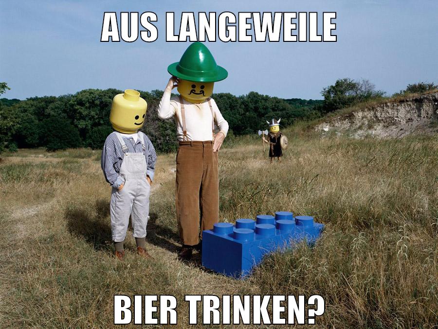 aus langeweile bier trinken?