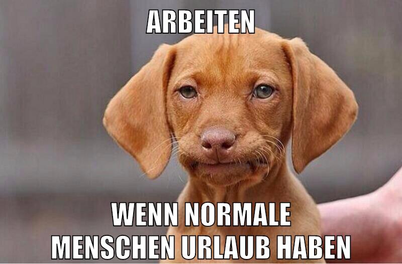 Arbeiten wenn normale menschen urlaub haben