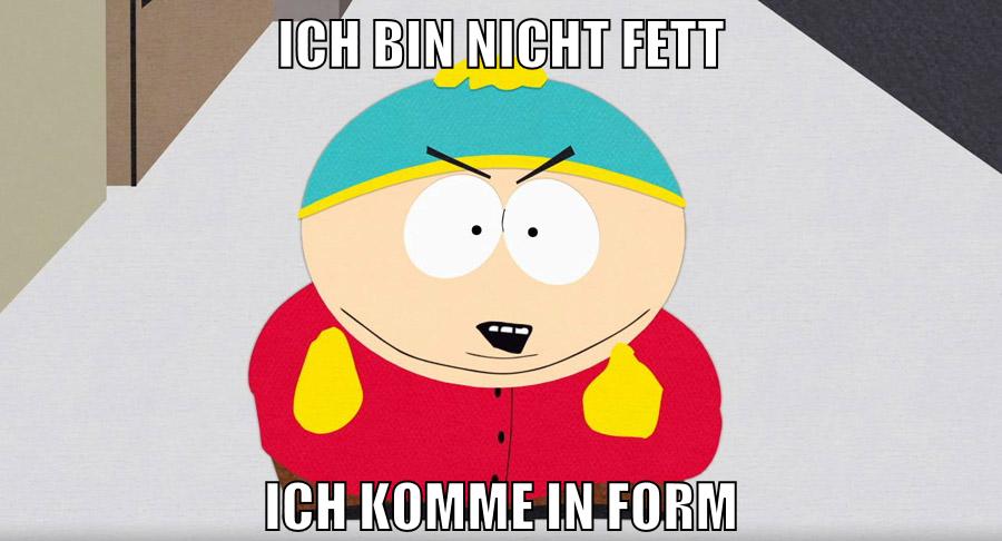 ich bin nicht fett ich komme in form
