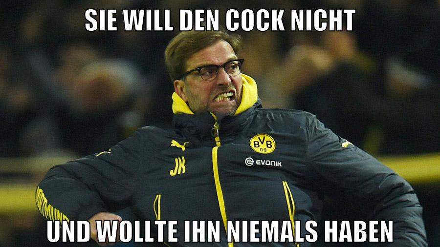 sie will den cock nicht und wollte ihn niemals haben
