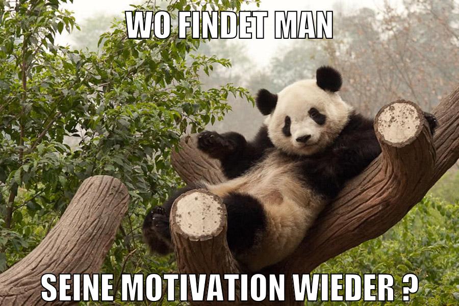 WO FINDET MAN SEINE MOTIVATION WIEDER ?