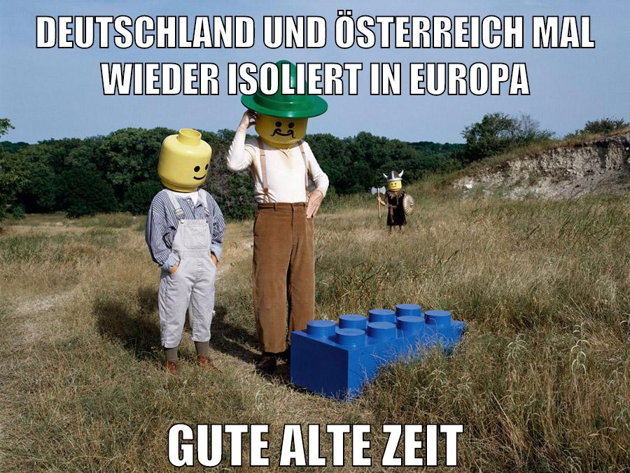 deutschland und österreich mal wieder isoliert in europa gute alte zeit