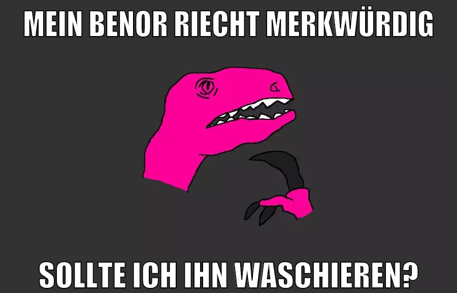 mein benor riecht merkwürdig sollte ich ihn waschieren?