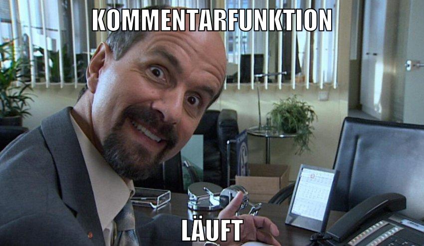 kommentarfunktion läuft