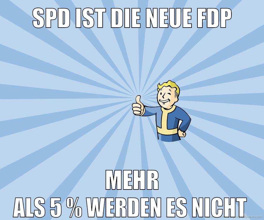 spd ist die neue fdp mehr als 5 % werden es nicht