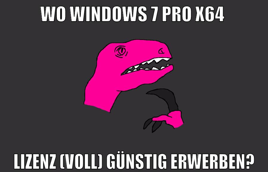 Wo Windows 7 Pro x64 Lizenz (Voll) günstig erwerben?