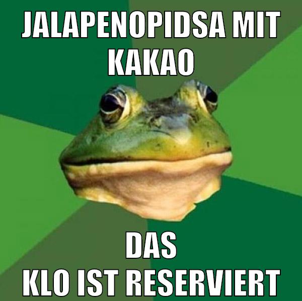 jalapenopidsa mit kakao das klo ist reserviert