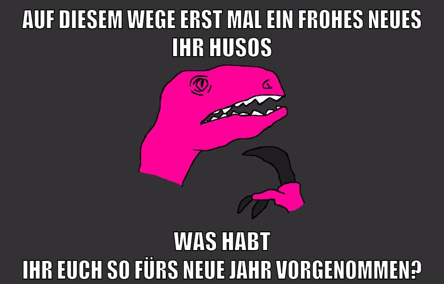 auf diesem wege erst mal ein frohes neues ihr husos was habt ihr euch so fürs neue jahr vorgenommen?
