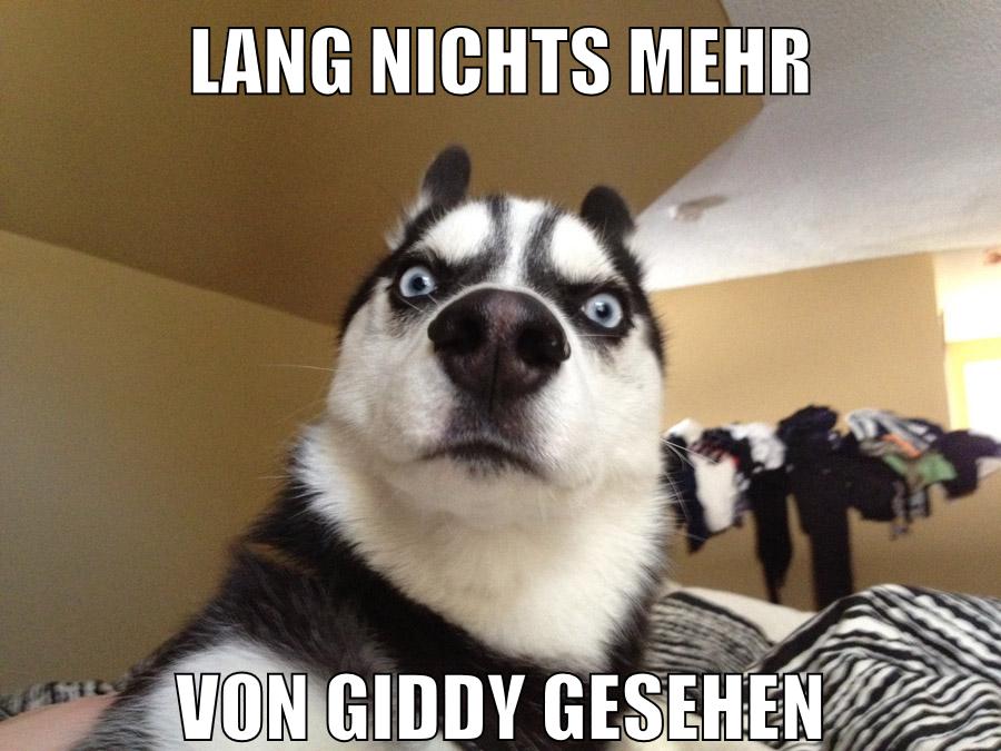 lang nichts mehr von giddy gesehen
