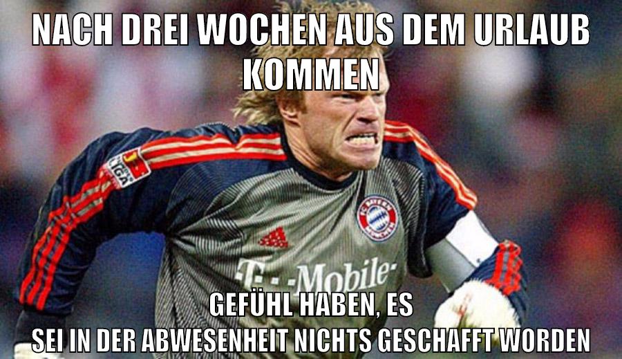 Nach drei Wochen aus dem Urlaub kommen Gefühl haben, es sei in der Abwesenheit nichts geschafft worden