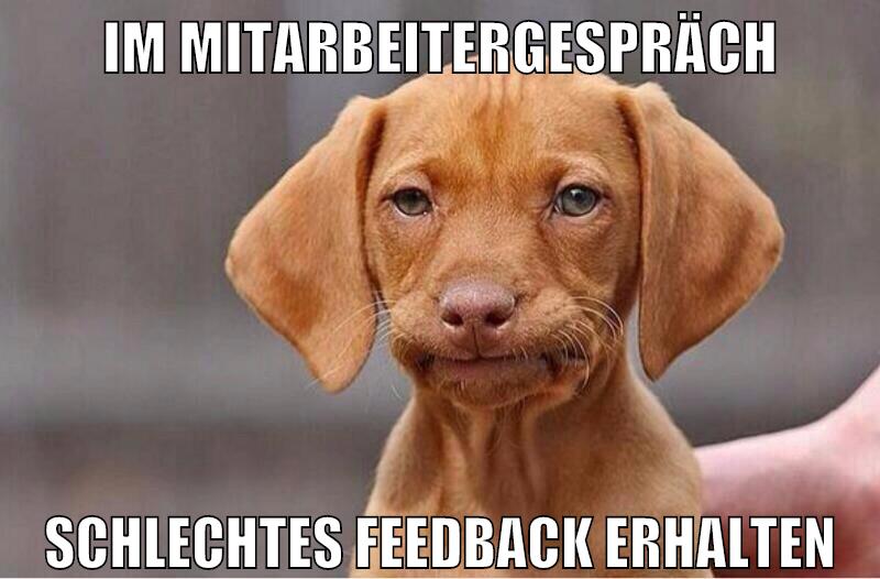 Im Mitarbeitergespräch schlechtes feedback erhalten