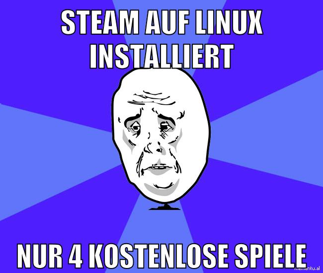 steam auf linux installiert nur 4 kostenlose spiele