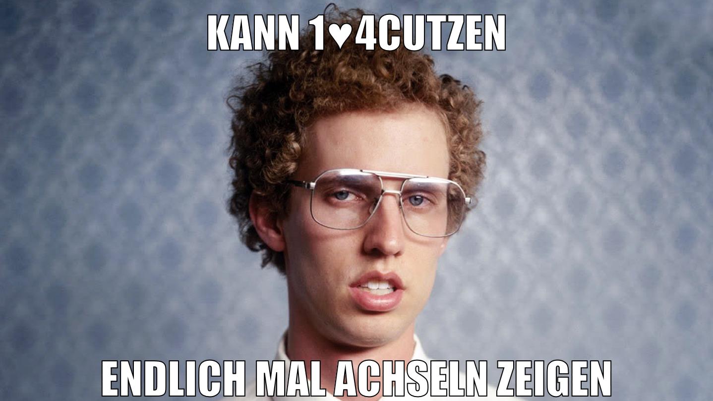 kann 1♥4cutzen endlich mal achseln zeigen
