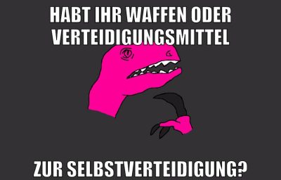 habt ihr waffen oder verteidigungsmittel zur selbstverteidigung?