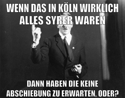 wenn das in köln wirklich alles syrer waren dann haben die keine abschiebung zu erwarten, oder?