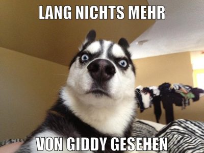lang nichts mehr von giddy gesehen