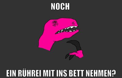 noch ein rührei mit ins bett nehmen?