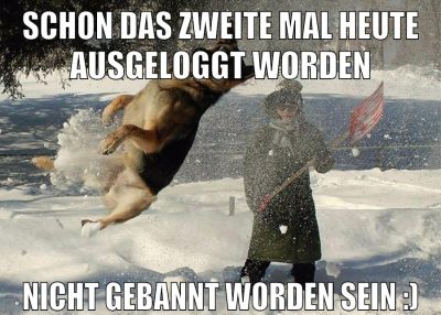 schon das zweite mal heute ausgeloggt worden nicht gebannt worden sein :)