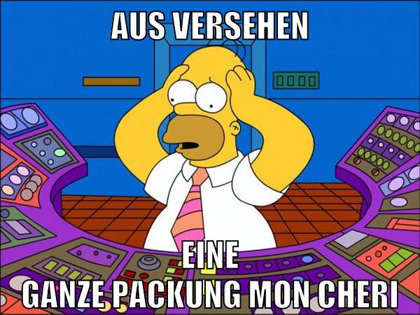 AUS VERSEHEN EINE GANZE PACKUNG MON CHERI