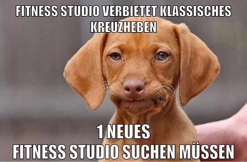 Fitness Studio verbietet klassisches kreuzheben 1 neues fitness studio suchen müssen