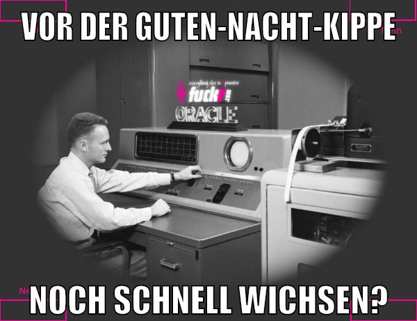 vor der guten-nacht-kippe noch schnell wichsen?