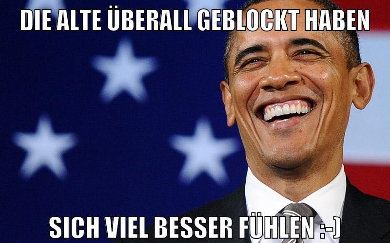 die alte überall geblockt haben sich viel besser fühlen :-)