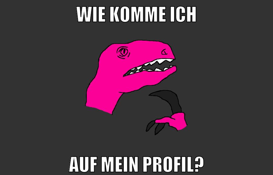Wie komme ich Auf mein Profil?
