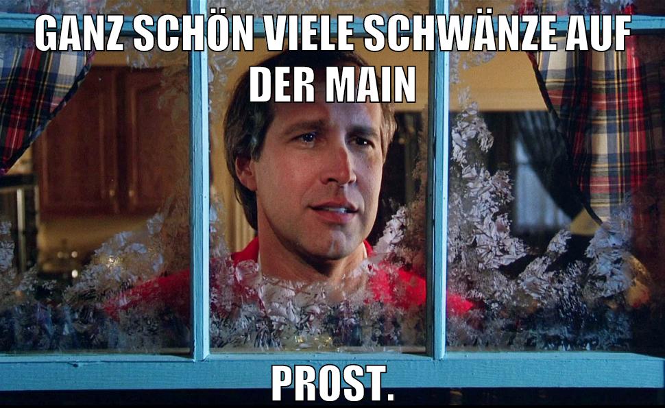 Ganz schön viele Schwänze auf der Main Prost.