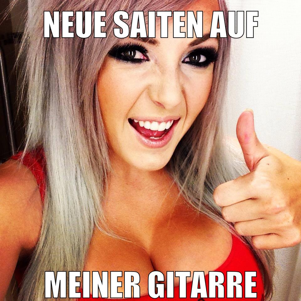 neue saiten auf meiner gitarre