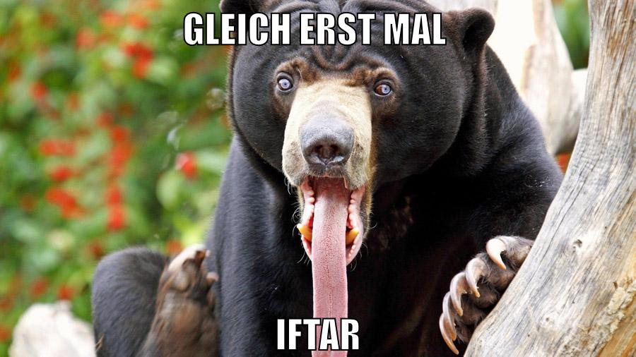 gleich erst mal iftar