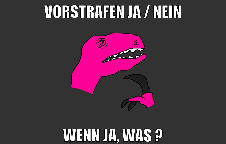 vorstrafen ja / nein wenn ja, was ?