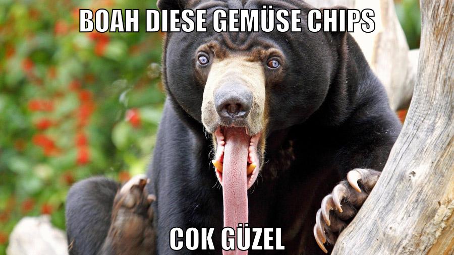 boah diese gemüse chips cok güzel