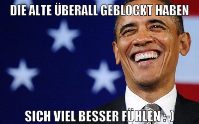 die alte überall geblockt haben sich viel besser fühlen :-)