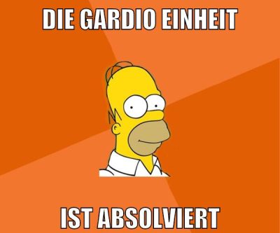 die gardio einheit ist absolviert