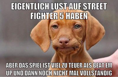 eigentlich lust auf street fighter 5 haben aber das spiel ist viel zu teuer als beat em up und dann noch nicht mal vollständig
