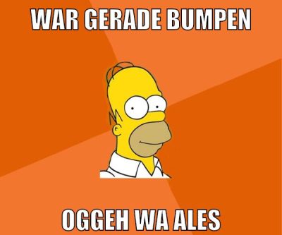 war gerade bumpen oggeh wa ales