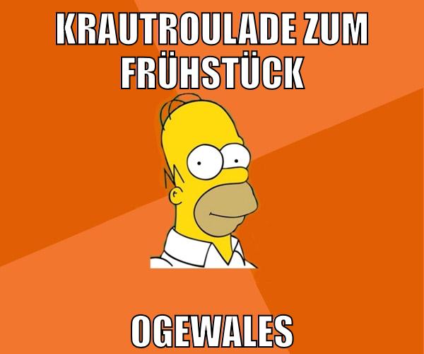 Krautroulade zum Frühstück ogewales