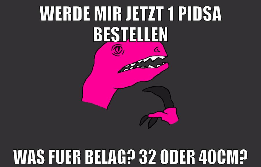 werde mir jetzt 1 pidsa bestellen was fuer belag? 32 oder 40cm?