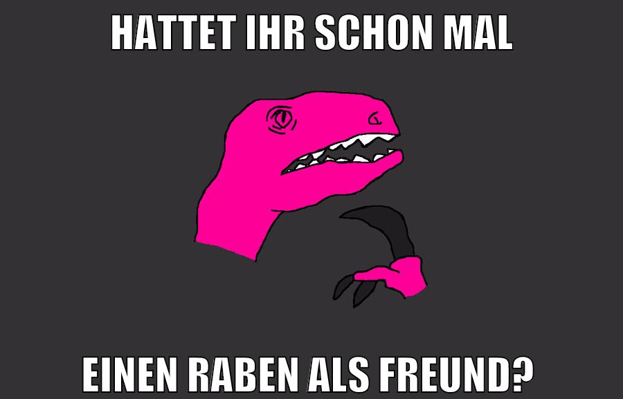 hattet ihr schon mal einen raben als freund?