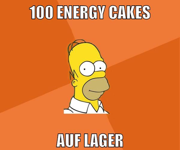 100 Energy Cakes auf lager
