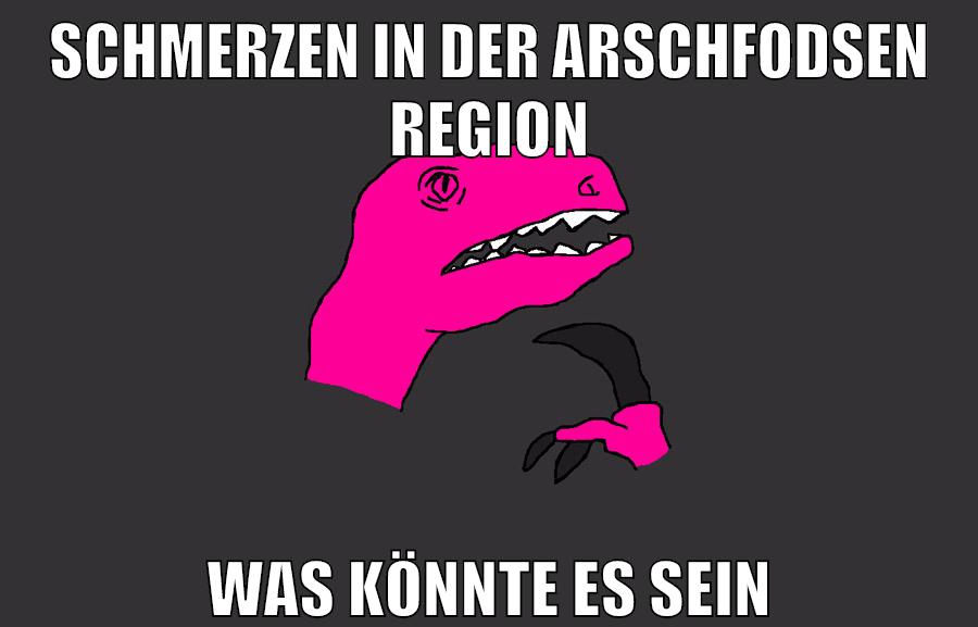 schmerzen in der arschfodsen region was könnte es sein