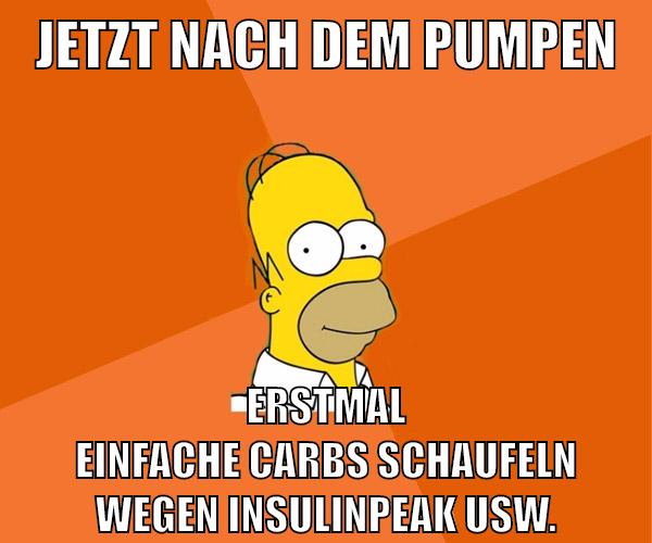 jetzt nach dem pumpen erstmal einfache carbs schaufeln wegen insulinpeak usw.