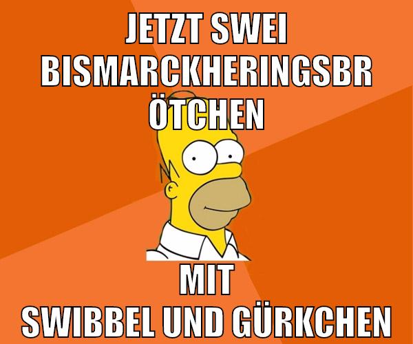 jetzt swei bismarckheringsbrötchen mit swibbel und gürkchen