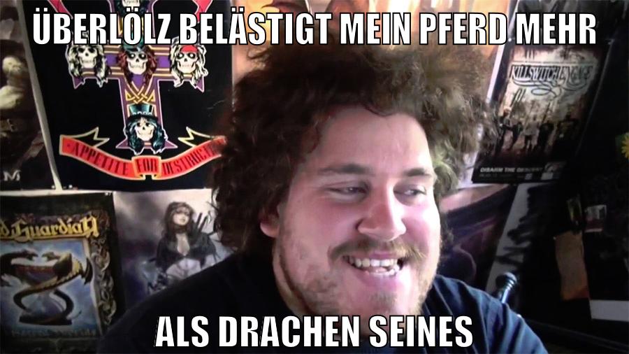 überlölz belästigt mein pferd mehr als drachen seines